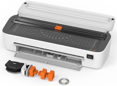 Laminator machine with laminating sheets, 9" Letter Size 11 in 1 Laminating Machine 36 Pouches Thermal Laminating Machine Built-in Trimmer 2 temperature modes 3 Cutters for Office School Business Home