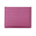 Hibate Genuine Leather Slim Credit Card Holder Case Sleeve Wallet for Women Ladies Girls Kids - Purple