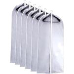 Pack of 6 Garment Bag Clear Dust Ba