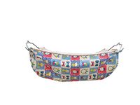 A to Z Hub with Steel Hanger Cool Cotton Cloth with Net Swing New Born Baby Cradle/Ghodiyu/Khoyu/Zoli Hammock, Mosquito net/Safety Cover with Zipper,Blue