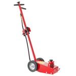 WilTec Heavy Duty Pneumatic Service Jack for Lifting and Manoeuvring Trucks with 22 Tonne Lifting Capacity