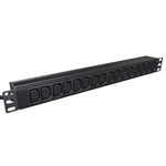 JUSTOP 16 Way Rack Mount PDU 16 x IEC C13 Sockets 1U 19 Inch 13A Horizontal Power Distribution Unit