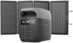 EcoFlow DELTA 3 Portable Power Station with 220W Solar Panel, 1024kWh Solar Generator, Quick Charge Power Supply for Camping, Mobile Homes, Off-Grid Living, and Backup Power