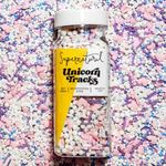 Unicorn Tracks Natural Confetti Sprinkles by Supernatural, Heart & Star Shapes, No Artificial Dyes, Soy Free, Gluten Free, Vegan, 3oz