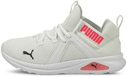 PUMA Women's Enzo 2 Running Shoe, White/Pink, US 8