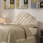 Coaster Home Furnishings Eastern King/California King Ojai Upholstered Headboard with Button Tufting Beige (CO-300442K)