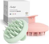 Sndyi Silicone Shampoo Brush with Soft Bristles - Scalp Massager, Exfoliator for Dandruff Removal, Wet/Dry Brush for Hair Growth, Scalp Care, and Hair Scrubbing