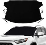 Windshield Snow Cover for Ice, Frost & Snow Removal - Waterproof 600D Oxford Fabric for Any Weather, Fits Truck Van and SUV – Perfect Winter Car Accessories for Wiper & Windshield Protection