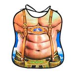 EQLEF Funny Adult Bibs, Funny Bibs for Men Women Washable Clothing Protectors Novelty Bibs for Party Gifts (B)