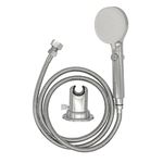 RV Outdoor Shower Head Kit with Garden Hose Fitting and Suction Cup - RV Outside Shower - Easily Installed and Removed On Outside of Camper(RV Shower Head Kit with on/off switch, chrome)