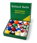 JBB Billiard Pool Ball Set, 52.5 mm Size, Standard Numbered Balls with Cue Ball, Suitable for Pool Tables, Practice and Club Use
