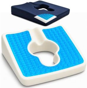 FoKon Gel Wheelchair Seat Cushion,Bed Sore Cushions for Butt,Relieve Sciatica,Back,Coccyx,Pressure Sore/Ulcer Pain Relief Pillow,Ergonomic Chair Cushion, Anti-Slip Cover Removable and Washing(Blue)