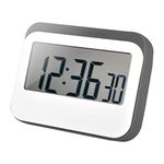 Jayron Digital Timer Alarm Clock Kitchen Timer Cooking Timer Countdown and Count up Large LED Display Magnetic Design Replaceable Battery for Kids and Elderly