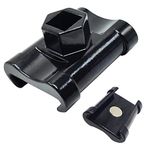 JEUCLEL Universal Wrench Extender for 1/2 Inch Drive Breaker Bars / 21mm Hex Drive Wrench, Wrench Extension Tool for More Leverage on Stubborn Nut and Bolt, Extended Wrench Adapter for Cheater Bar