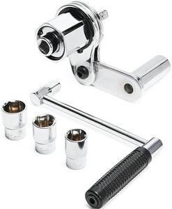 VQP Torque Multiplier Set 1/2” DR w/ 3 Sockets, Labor Saving Lug Nut Remover, Hand Lug Nut Wrench Kit, Portable Wrench Sockets Set (Max 680N/M, Upgraded 8-Point)