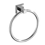 Hallyware Round Towel Ring SUS 304 Stainless Steel Towel Hanger Holder for Bathroom and Kitchen Wall Mounted, Polished Chrome