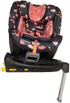 Cosatto Come & Go 360° Rotate Car Seat - 0-4 Years (0-105cm), iSize, ISOFIX, Side Impact Protection, Anti Escape, Extended Rear Facing, Includes Base (Pretty Flamingo)