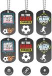 Inkstone Soccer Motivational Dog Tag Necklaces Gifts Uniform Accessories Sports Prizes Awards