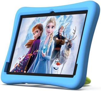 plimpton 2024 Upgraded Kids Tablet, 10 Inch Android 14 Tablet for Kids with Case Included, Octa-Core, Kids Space, Parental Control, 4GB+64GB, WiFi, BT5.3, YouTube, Great Gift for Toddler(Blue)