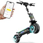 Electric Scooters for Adults - 5600W Dual Motor, 72 km/h Fast Escooter, 60V 27AhBattery 88 km Long Range Adult E Scooter, 11 Inch Off Road Tires Foldable E-Scooters