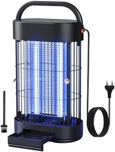 Lampe Anti Moustique 14W, 1800V UV Destructeur d'Insectes Électrique pour Intérieur, Piège Insectes Efficace pour Chambre, Cuisine et Bureau, Portée 60 m², Noir