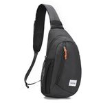 HALOVIE Anti Theft Sling Bag RFID Crossbody Bag Travel Sling Backpack Lightweight Shoulder Chest Bag for Hiking Walking