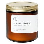 OCTŌ Italian Garden Rosemary + Orange + Sage | Scented Candle. Made with Essential Oils and Soy Wax. 400ml