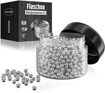 FLASCHOX Pacco XXL di perle di pulizia Premium | Sfere di pulizia in acciaio inossidabile | Pulitore per vasi e bottiglie | 1050 sfere | Magneti, oggetti, strain, pulisci
