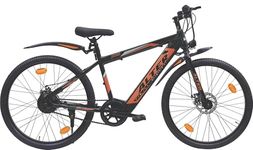 Alter 26" 002S Model Electric Cycle with 36V 250W BLDC HUB Motor with Waterproof Connector | Lithium ION Battery in Frame | 95% PREASSEMBLED with Charger (5.2AH, Orange)
