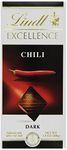 Lindt Excellence Chili Dark Chocolate Bar, 100 Grams Packages (Pack of 12)