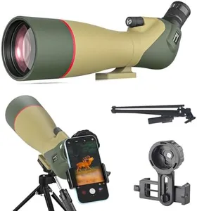 WOSPORTS 25-75x85 Spotting Scopes for Birdwatching, Spotter Scope with Tripod, Carrying Bag, Phone Adapter, BAK4 HD Multi-Coated Optics, Adjustable Eyecup, FMC Lens, Moon Viewing, Wildlife Viewing