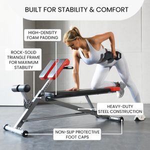 Finer Form Multi-Functional Adjustable Gym Bench – Strength Training