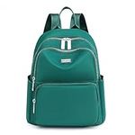 JIANLINST Small Backpack Purse for Women Fashion Waterproof Travel Daypack Rucksack Casual School Bags for Girls Teens Dark green