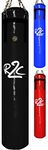 Muay Thai Banana Heavy Bag - Filled or Unfilled - Blue, Red, Black (Black, Un-Filled (Empty))