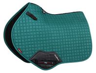 LeMieux Close Contact Suede Square Saddle Pad - English Saddle Pads for Horses - Equestrian Riding Equipment and Accessories (Peacock - Large)