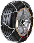 Snow Chains, Upgraded Tire Chains, Snow Tire Chains for Car/SUV/Pickup Trucks, Applicable Tire Width 225-275mm, Adjustable, Durable, Higher Stability - Set of 2