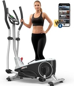 JOROTO Vélo elliptique pour la Maison, Vélo elliptique magnétique Ultra Silencieux avec 8 Niveaux de résistance, Pulse Rate Grips & LCD Monitor Elliptical pour Home Gym, capacité de Poids 330lb/150kg