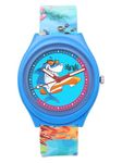 Ji and Ja Kids Analog Watch Shark Ocean Theme with Ocean Theme Strap Print Water Resistant, Slim and Light Weighted