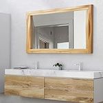 YOSHOOT Wood Bathroom Mirror for Wa