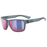 uvex LGL 36 CV - Sunglasses for Men and Women - Contrast Enhancing & Mirrored - Filter Category 3 - Grey/Plasma Daily - One Size