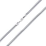 Men Teens Silver Tone Stainless Steel 5mm, 24 Inch Heavy Duty Biker Jewelry Curb Wheat Link Foxtail Solid Chain Necklace