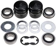 DVPARTS Front Wheel Bushing to Bearing Conversion Kit 9040H 9040-H for Craftsman, Sears, AYP, Poulan, Husqvarna Jonsered Weed Eater Roper Murray Noma 91334 491334MA