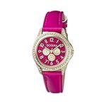 Tikkers Girl's Analogue Quartz Watch with Imitation Leather Strap TK0130