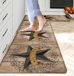 Western Rustic Kitchen Rugs Mat Set