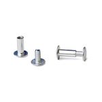 1/2 in. Aluminum Chicago Screws/Screw Posts (Qty 100 sets)