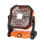 Artifax Camping Fan ART-B-7 with LED Light & Power Bank | 270° Adjustable | 10000mAh Battery | USB Output | Hanging/Standing | Rugged Design for Outdoor/Indoor | 2 Years Warranty