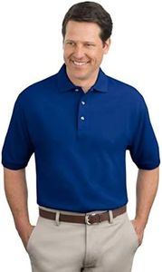 Port Authority Men's Tall Pique Knit Polo Shirt. TLK420 XLT Royal