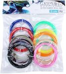 MYNT3D PLA 3D Pen Filament Refill Pack (10 Color, 3m Each)