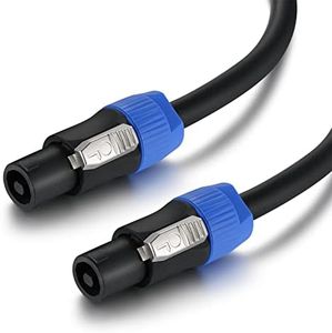 EBXYA 6 Feet Speakon Speaker Cable 12 AWG - Speakon to Speakon Audio Cables Neutrik NL4FX (NL4FC) Wire 6 Ft - 2 Conductor.