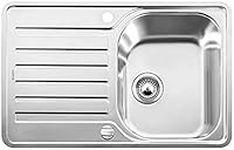 BLANCO LANTOS 519059 S-IF Compact Sink for 45 cm Base Cabinet, Stainless Steel Brushed Finish